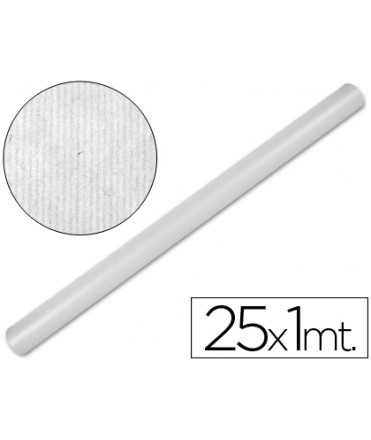 Papel kraft liderpapel blanco rollo 25x1 mt
