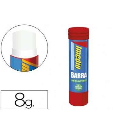 Pegamento imedio en barra 8 g unidad