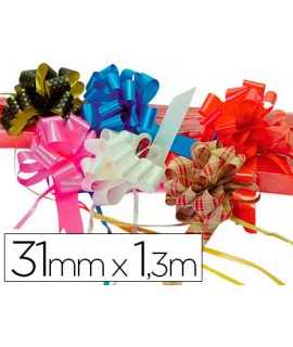Ribbon for making ties red 130 cm x 31 mm each