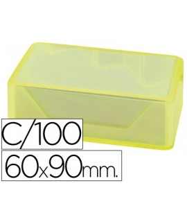Tarjeta de visita liderpapel 90x60mm blanca 250g/m2 caja de 100 unidades