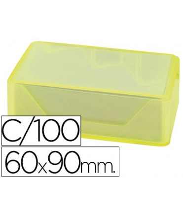 Tarjeta de visita liderpapel 90x60mm blanca 250g/m2 caja de 100 unidades
