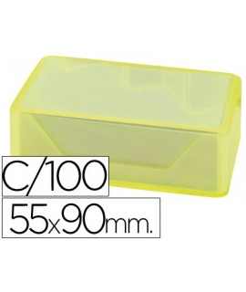 Tarjeta de visita liderpapel 90x55mm blanca 250g/m2 caja de 100 unidades