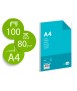 Papel liderpapel din a4 80 gr liso paquete de 100 hojas