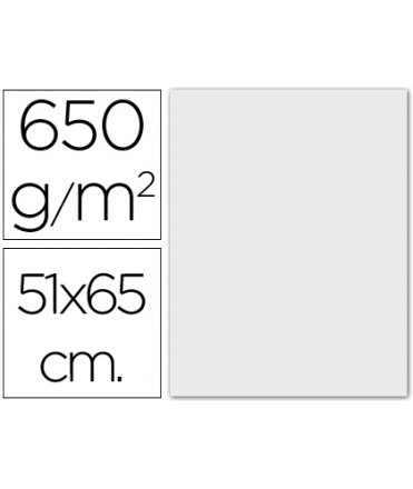 Cartulina extra blanca 650 gr 51x65 cm unidad