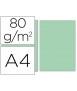 Papel color liderpapel din a4 80gr verde paquete de 100 hojas