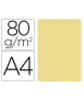 Papel color liderpapel din a4 80gr amarillo paquete de 100 hojas