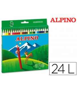 Lapices de colores alpino 658 caja de 24 colores largos