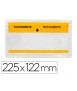 Self-adhesive envelope q-connect multilingual document holder 225x122 mm fully transparent window 100pack