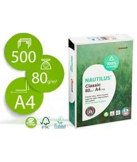 Papel fotocopiadora nautilus classic din a4 80 gramos paquete de 500 hojas 100% reciclado