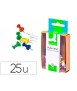 Señalizador de planos q-connect caja de 25 unidades colores surtidos