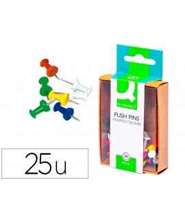 Señalizador de planos q-connect caja de 25 unidades colores surtidos