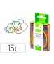 Colored elastic bands q-connect 15 gr box