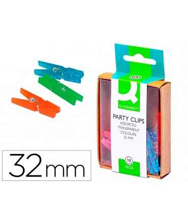 Fancy pliers q-connect 32 mm box of 10 units assorted colors