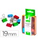 Metal q-connect reversible pliers 19 mm box of 6 units assorted colors