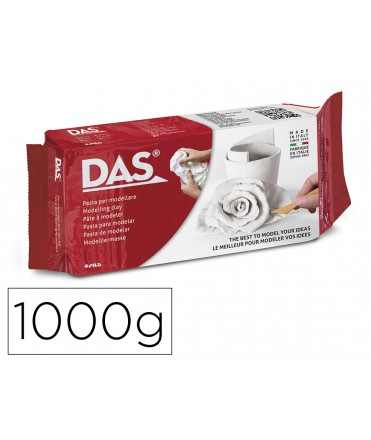 Pasta das blanca para modelar seca sin coccion 1000 gr