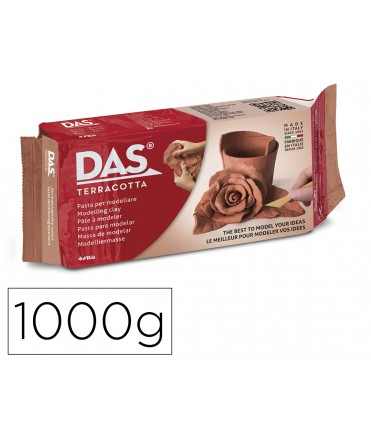 Pasta das terracota para modelar seca sin coccion 1000 g