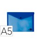 Carpeta liderpapel dossier broche 34352 polipropileno din a5 azul transparente