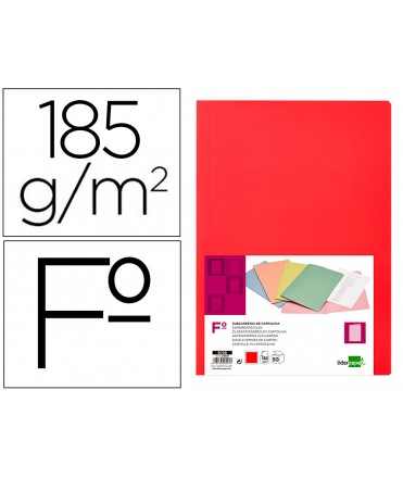Deep red liderpapel folio subfolder 180g/m2