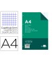 Recambio liderpapel a4 100 hojas 100gr cuadro 5mm con doble margen 4 taladros