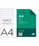 Refill liderpapel a4 100 sheets 100g/m2 horizontal with double margin 4 holes