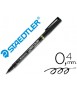 Rotulador staedtler lumocolor retroproyeccion punta de fibra permanente 313-9 negro punta super fina redonda 0.4 mm