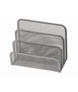 Letter holder q-connect metal grid grey 170x135x83 mm