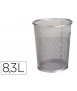 Metal bin q-connect grey grid 190x260x235 mm