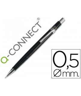 0.5 mm q-connect mechanical pencil with three leads, black clip metallic body