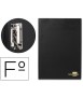 Carpeta liderpapel miniclip lateral folio plastico negro