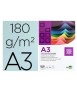 Cardboard liderpapel a3 180g/m2 light blue pack of 100 sheets