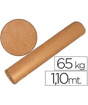 Papel kraft marron bobina 1,10 mt de altura 60/65 kg longitud 812 mt