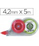 Corrector q-connect cinta mini blanco 4,2 mm x 5 m en blister