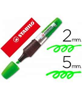 Rotulador stabilo boss luminator verde tinta liquida