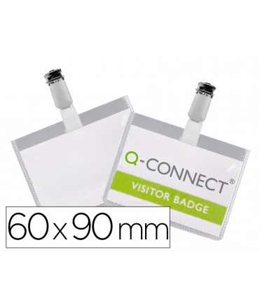 Identificador con pinza q-connect kf01562 60x90 mm cerrada