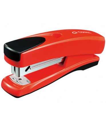 Grapadora q-connect kf02150 metalica roja capacidad 20 hojas