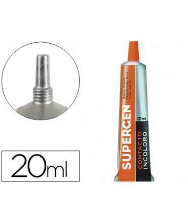 Pegamento supergen contacto incoloro 20 ml unidad