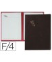 Porta menus pardo 4 fundas con laminas litografiadas negro
