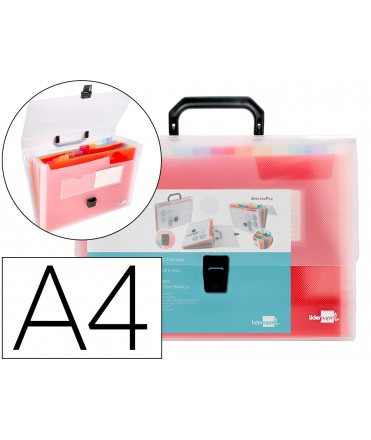 Folder liderpapel Bellows Classifier 45134 Polypropylene A4 Transparent Spectrafile 13 Departments