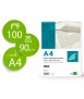 Papel verjurado liderpapel din a4 120g/m2 blanco paquete de 100 hojas