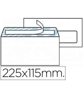Sobre liderpapel n.4 blanco americano ventana derecha 115x225mm tira silicona open system caja de 500 unidades