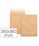 Envelope liderpapel bag n.12 kraft special folio 260x360mm silicone strip box of 250 units