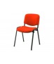 Silla confidente q-connect apilable tapizada sin ruedas 910mm alto 460mm largo 440mm profundidad rojo