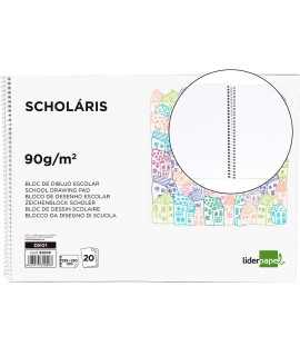 Spiral school liderpapel drawing pad 230x325mm 20 sheets 90 gr/m2 without box