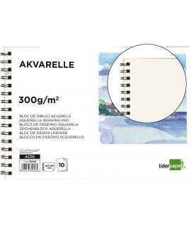 Spiral liderpapel watercolor drawing pad 297x210mm 297x210mm 10 sheets 300g/m2 without box