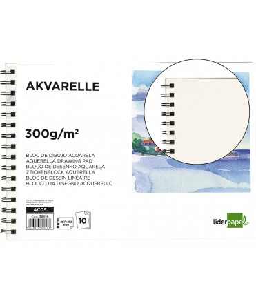 Spiral liderpapel watercolor drawing pad 297x210mm 297x210mm 10 sheets 300g/m2 without box