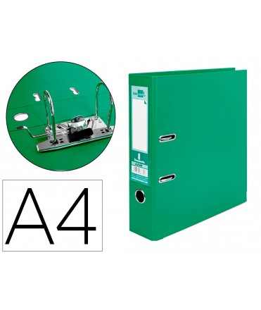 Lever Filing Cabinet liderpapel A4 Documenta PVC Lined With Rado Lomo 75mm Green Metal Compressor