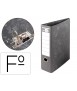 Lever file cabinet liderpapel cardboard lined without rado spine 80mm black metal compressor