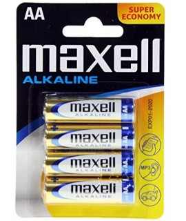 Blister 4 piles AAA 1,5V Maxell