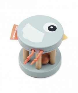 Birdee rattle, blue