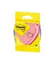 Blister papeleria 3m 2007h cubo de notas post-it troquelado corazon 3 colores neon